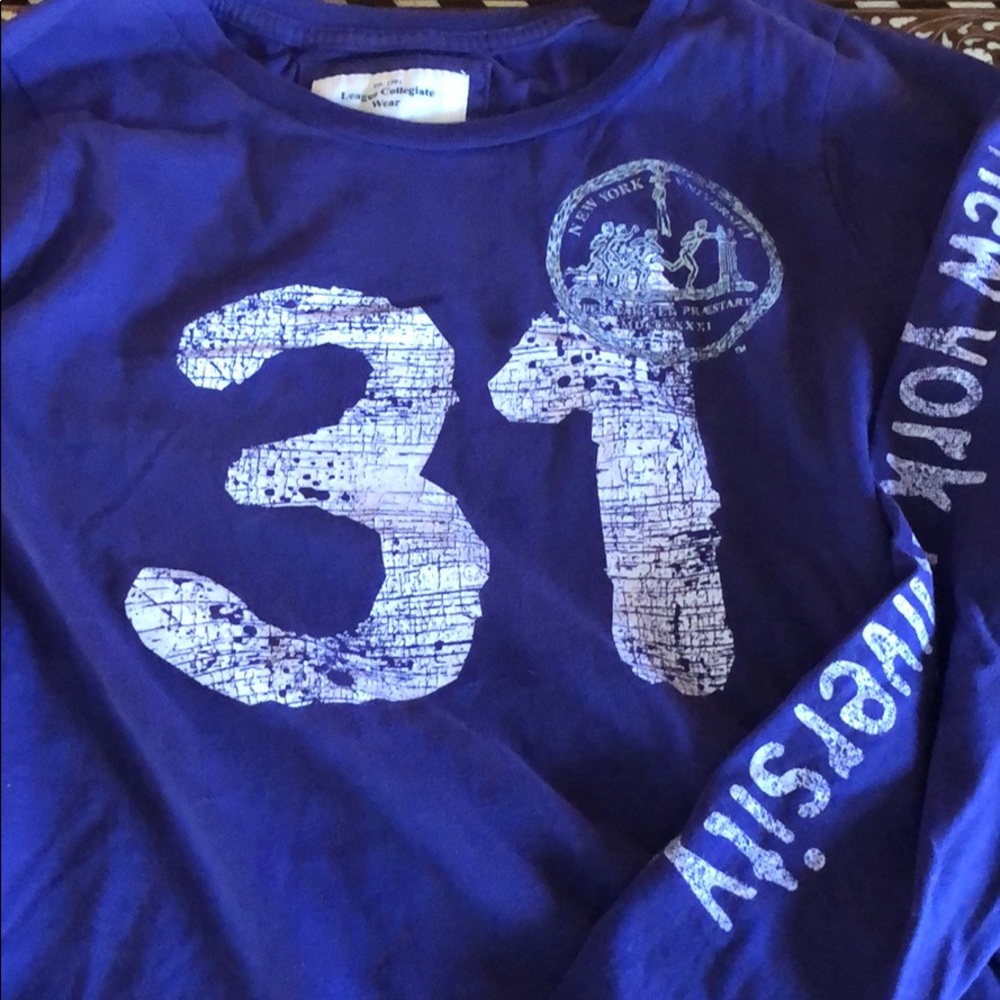 NYU long sleeve T shirt